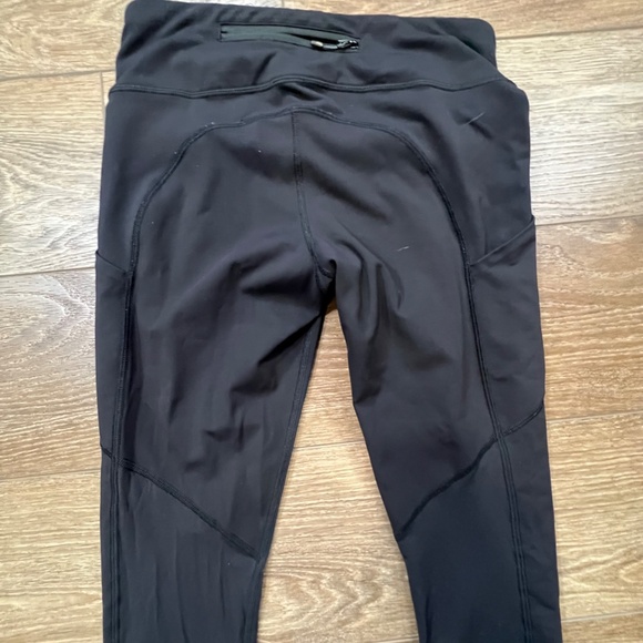 Lululemon Speed Crops Black Sz 6 W6HAYS Drawstring 23" Inseam High Waist Running - Picture 6 of 12